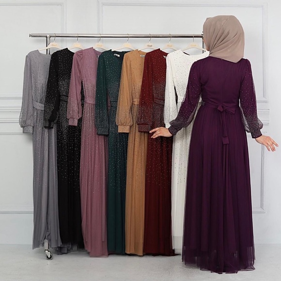 Burgundy Dress with Belt - Picture 16 of 16